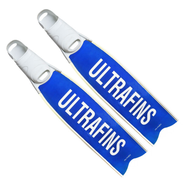 Ultrafins Blue with White Footpockets